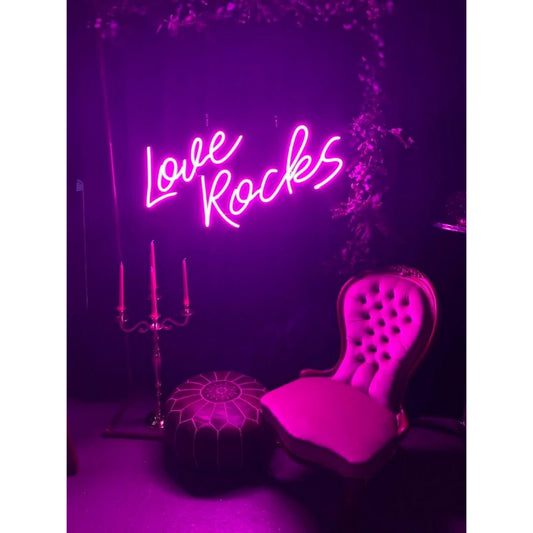 Love Rocks Led Sign Business Neon Sign