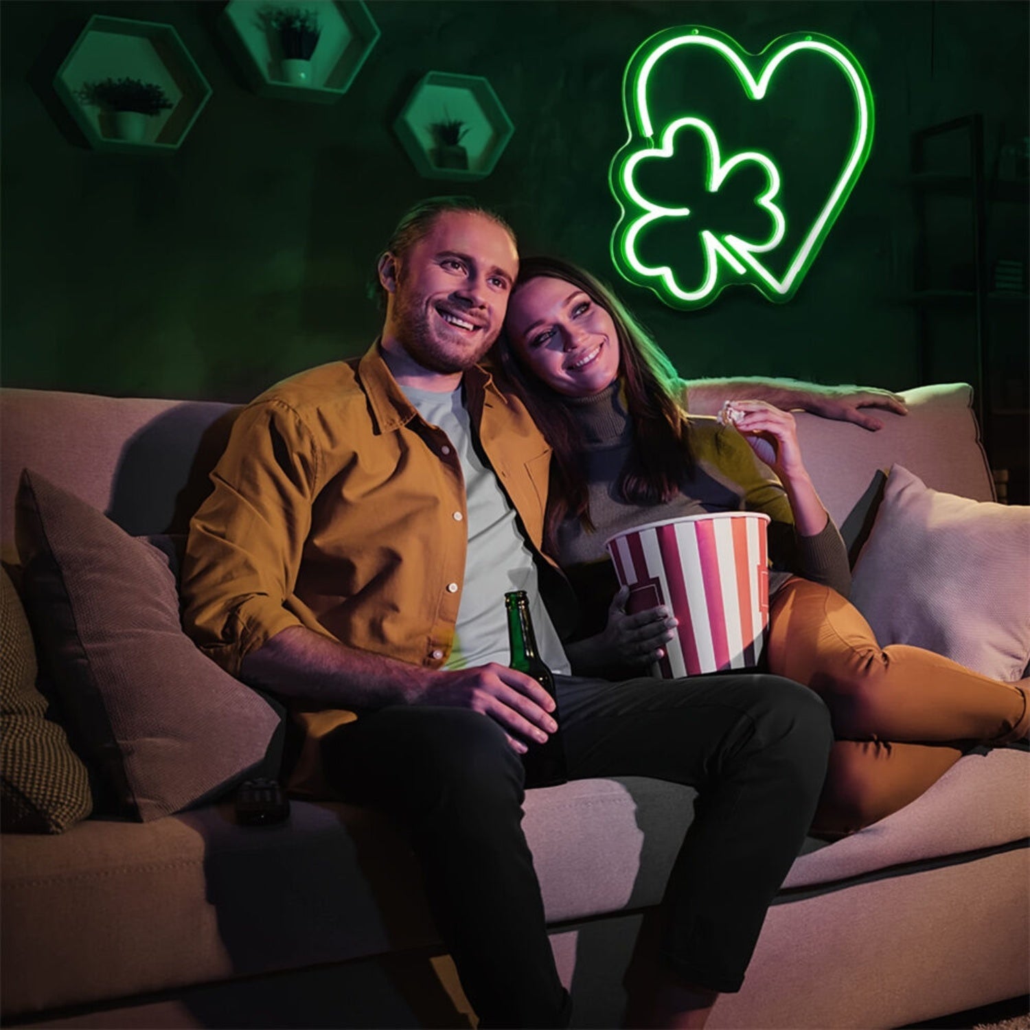 Love Shamrock Led Neon Sign | Shineneon