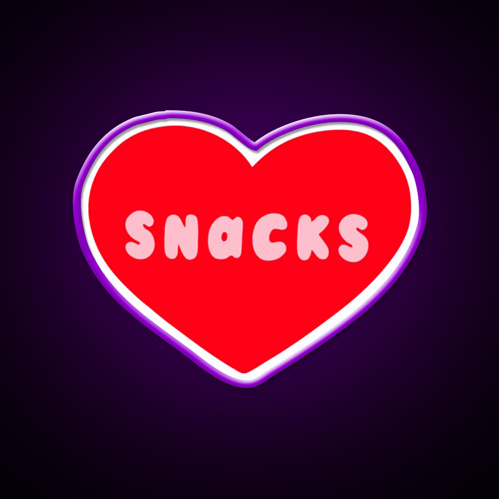 Love Snacks Snack Food Led Neon Sign Rgb Color - Shineneon