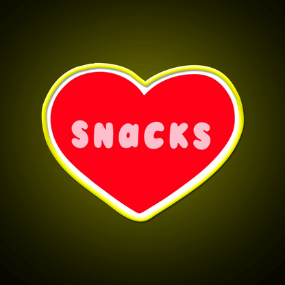 Love Snacks Snack Food Led Neon Sign Rgb Color - Shineneon