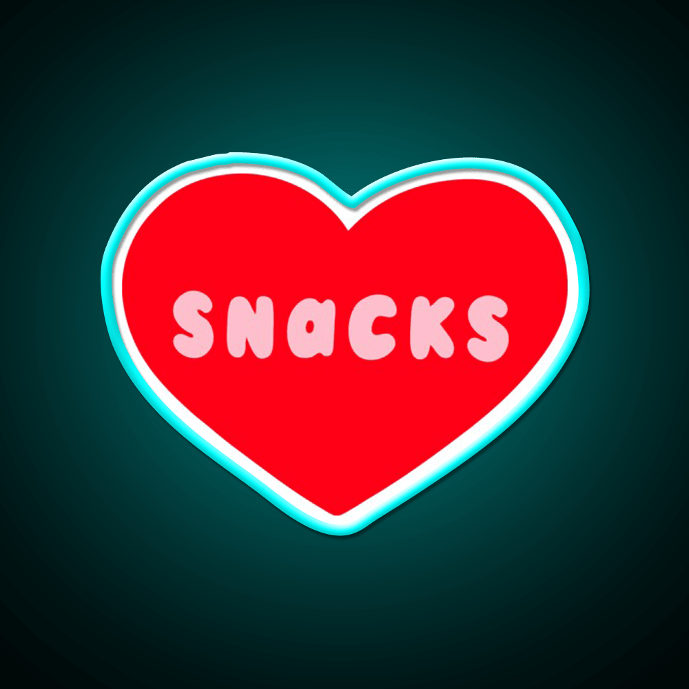 Love Snacks Snack Food Led Neon Sign Rgb Color - Shineneon