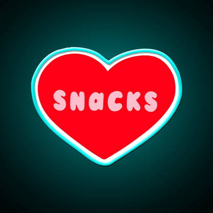 Love Snacks Snack Food Led Neon Sign Rgb Color - Shineneon