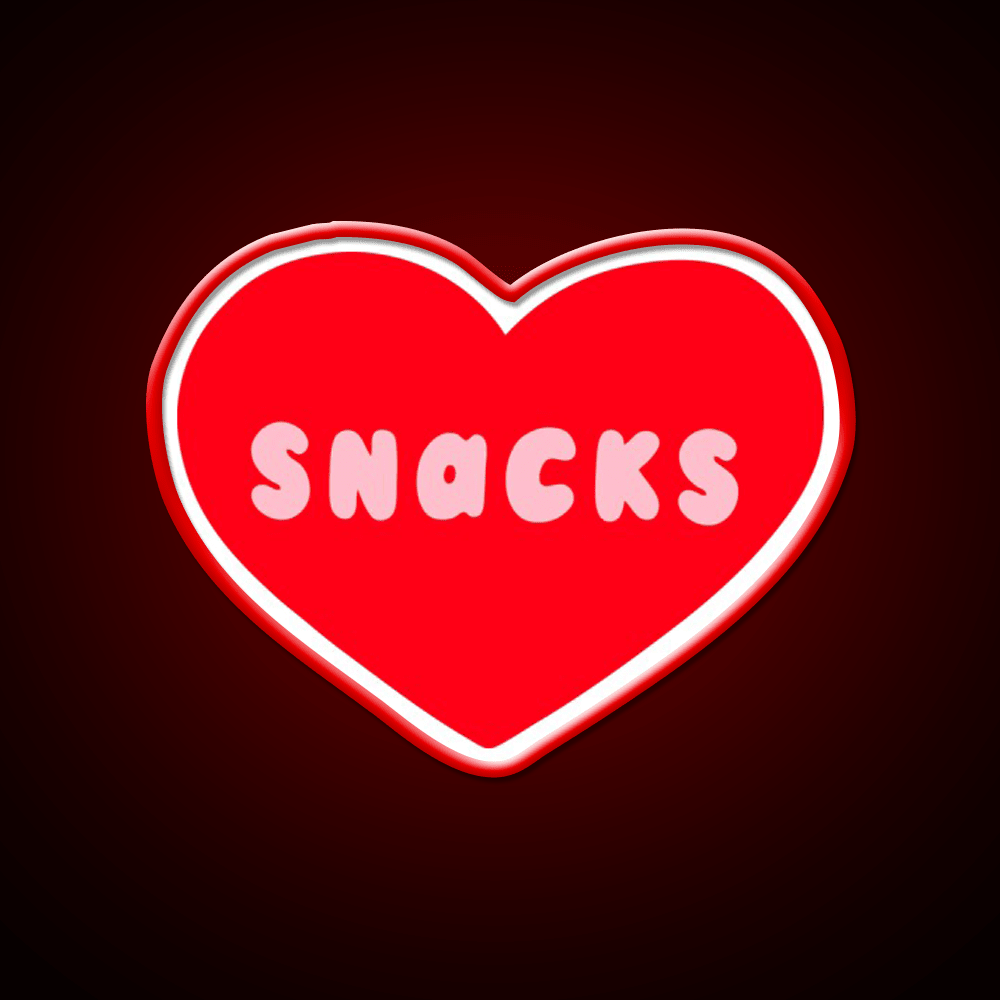 Love Snacks Snack Food Led Neon Sign Rgb Color - Shineneon