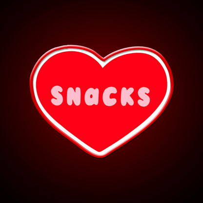 Love Snacks Snack Food Led Neon Sign Rgb Color - Shineneon
