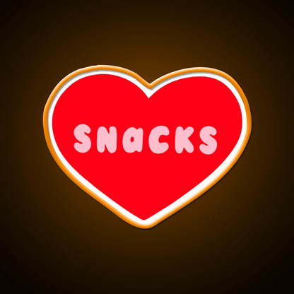 Love Snacks Snack Food Led Neon Sign Rgb Color - Shineneon