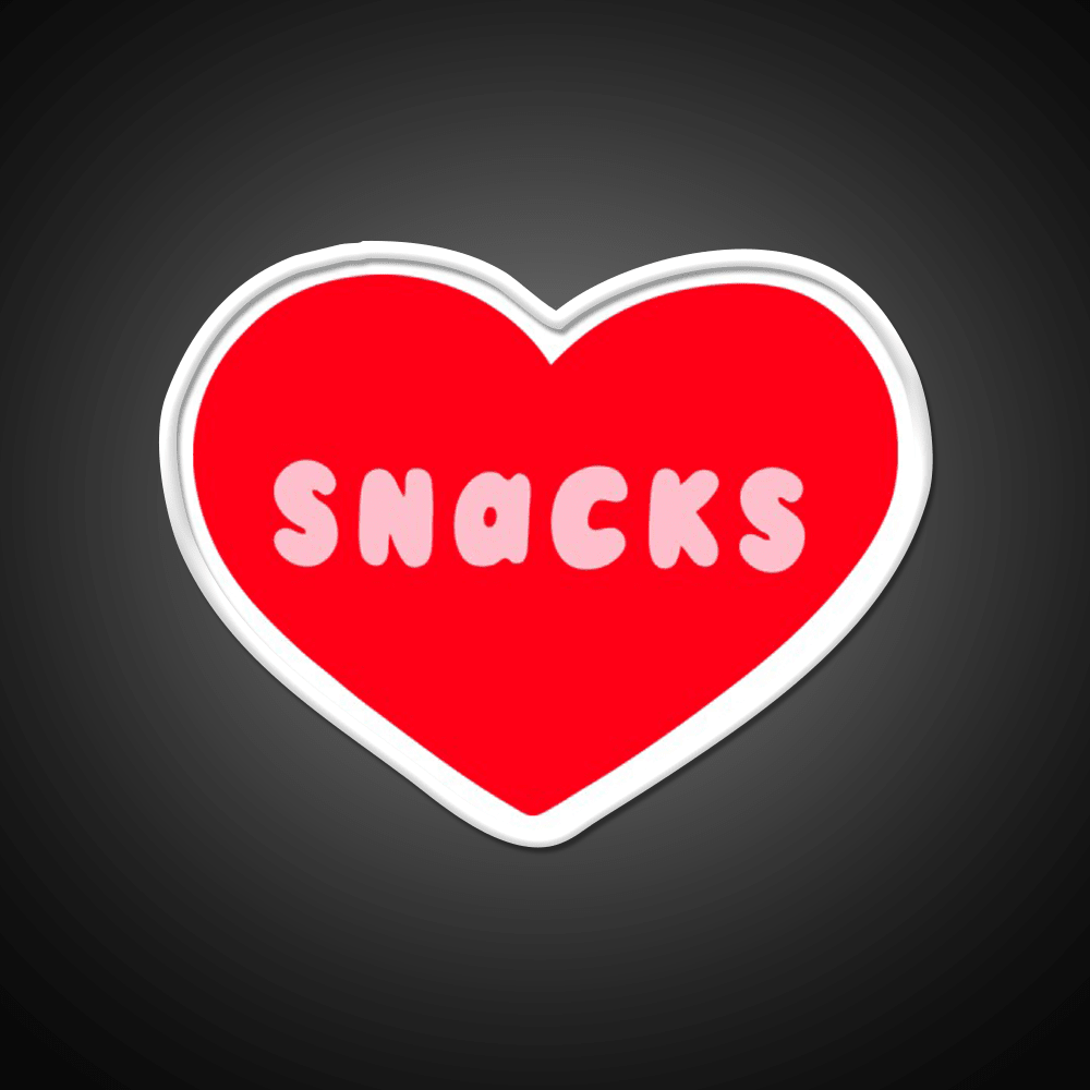 Love Snacks Snack Food Led Neon Sign Rgb Color - Shineneon