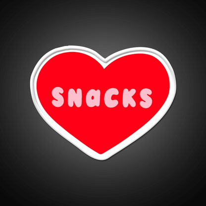 Love Snacks Snack Food Led Neon Sign Rgb Color - Shineneon