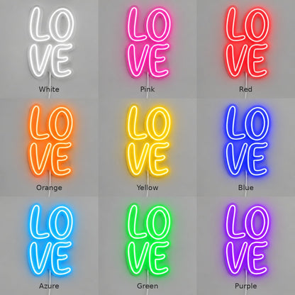 Love Stacked Wall Decor LED Neon Sign - Shineneon