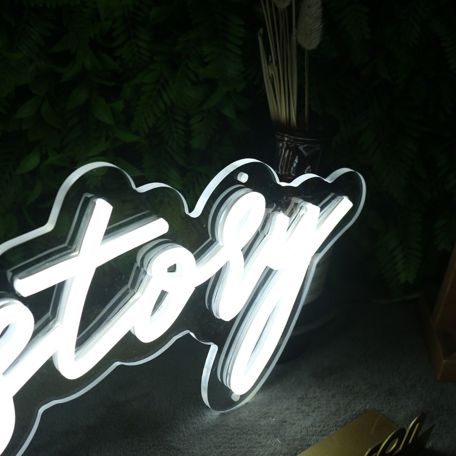 Love Story White Led Neon Sign - Shineneon