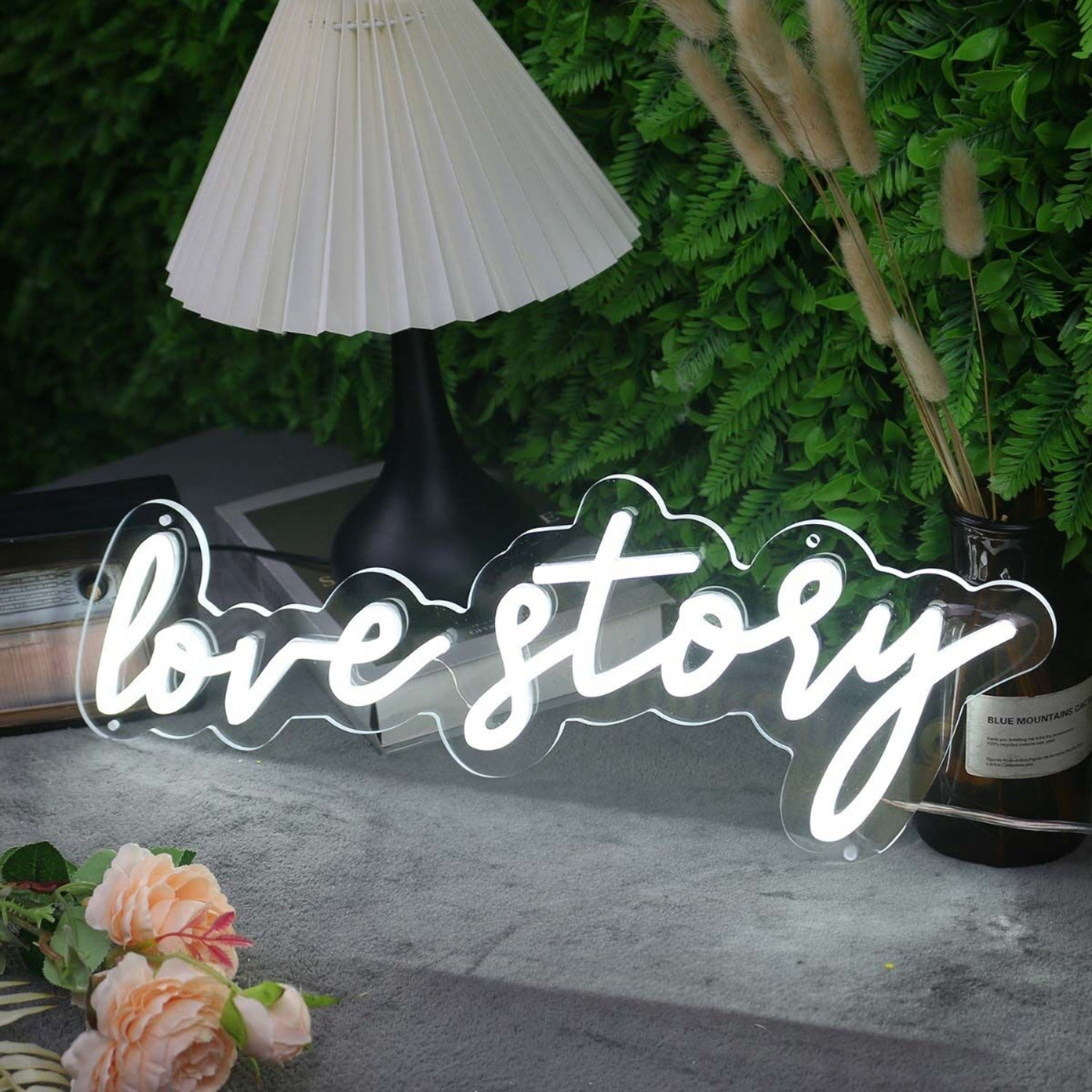 Love Story White Led Neon Sign - Shineneon