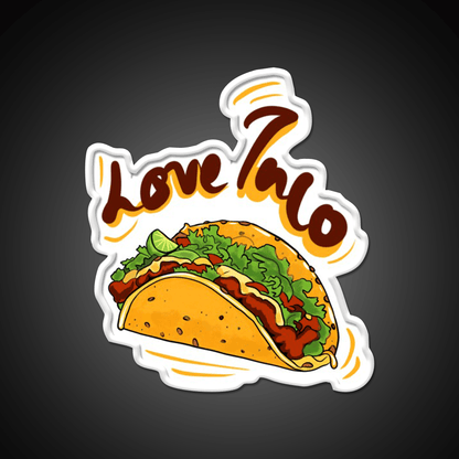 Love Taco Led Neon Sign Mexican Food Sign Rgb Color - Shineneon