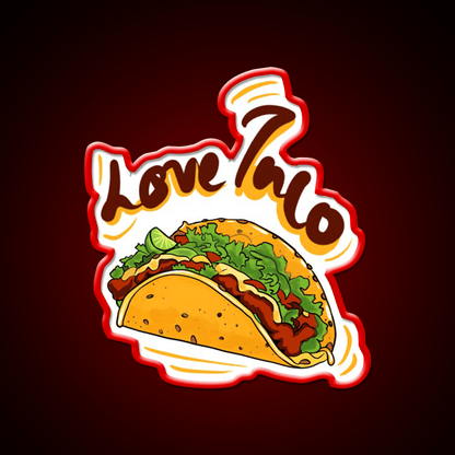 Love Taco Led Neon Sign Mexican Food Sign Rgb Color - Shineneon