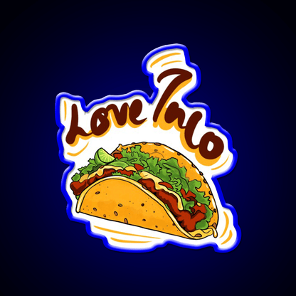 Love Taco Led Neon Sign Mexican Food Sign Rgb Color - Shineneon