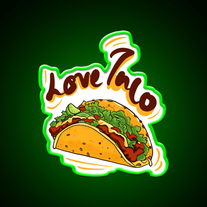 Love Taco Led Neon Sign Mexican Food Sign Rgb Color - Shineneon