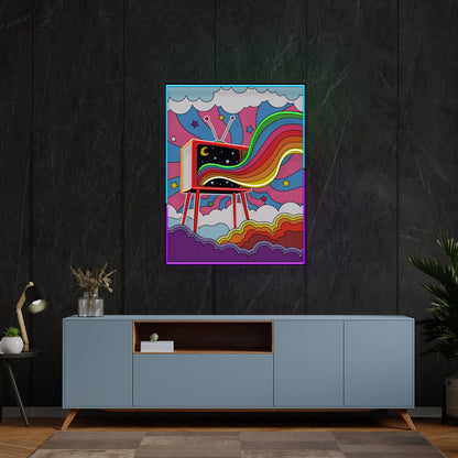 Love Television Led Uv Neon Sign | Shineneon
