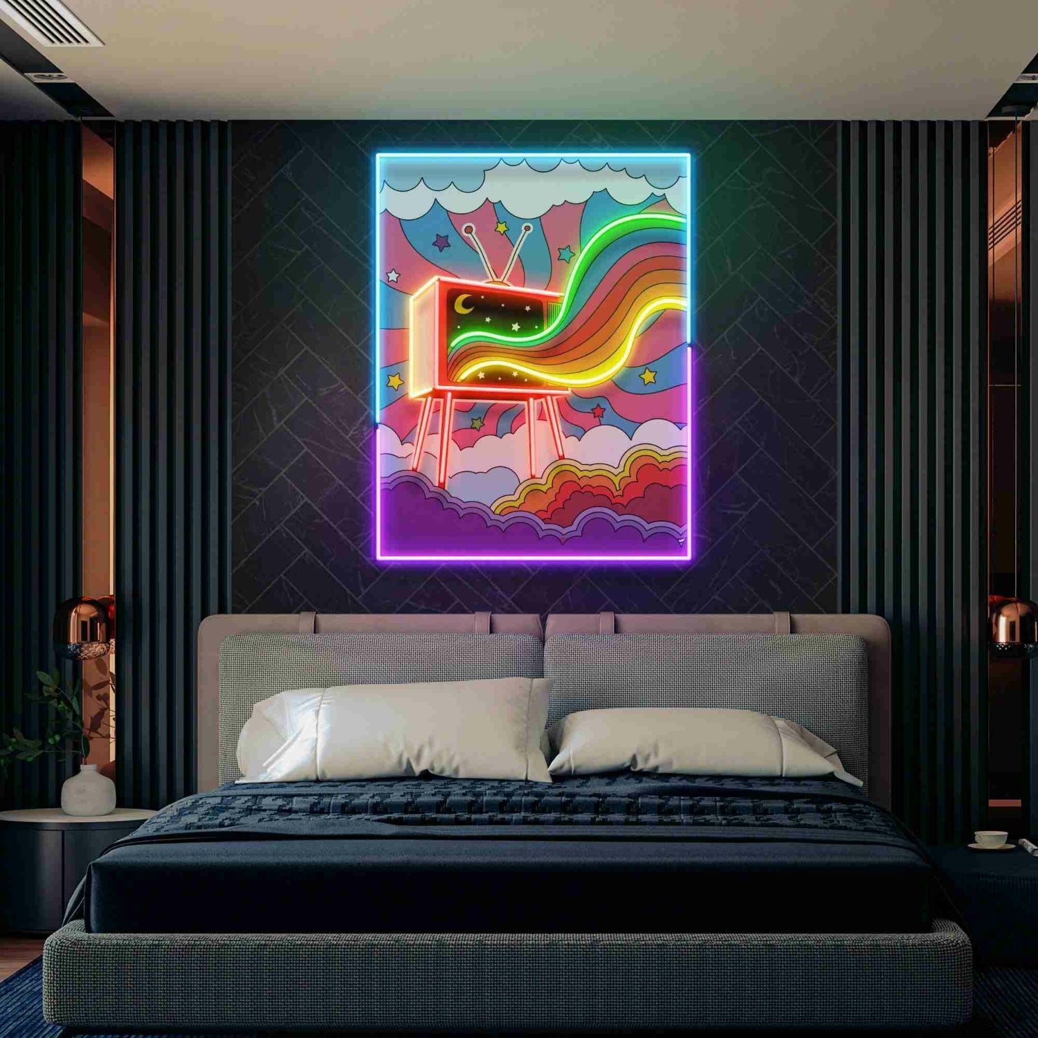 Love Television Led Uv Neon Sign | Shineneon