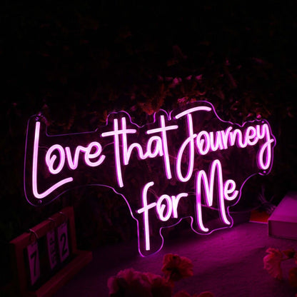 Love That Journey For Me Purple Led Neon Sign - Shineneon