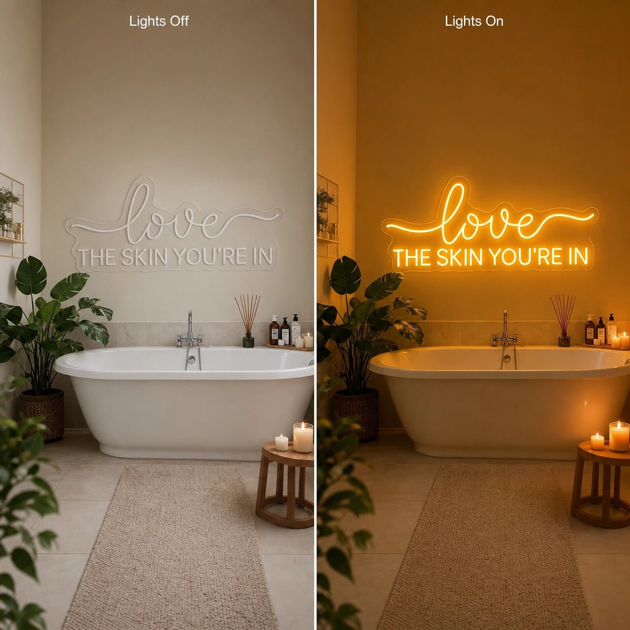 Love The Skin You Re LED Neon Sign Man Cave Neon Sign - Shineneon