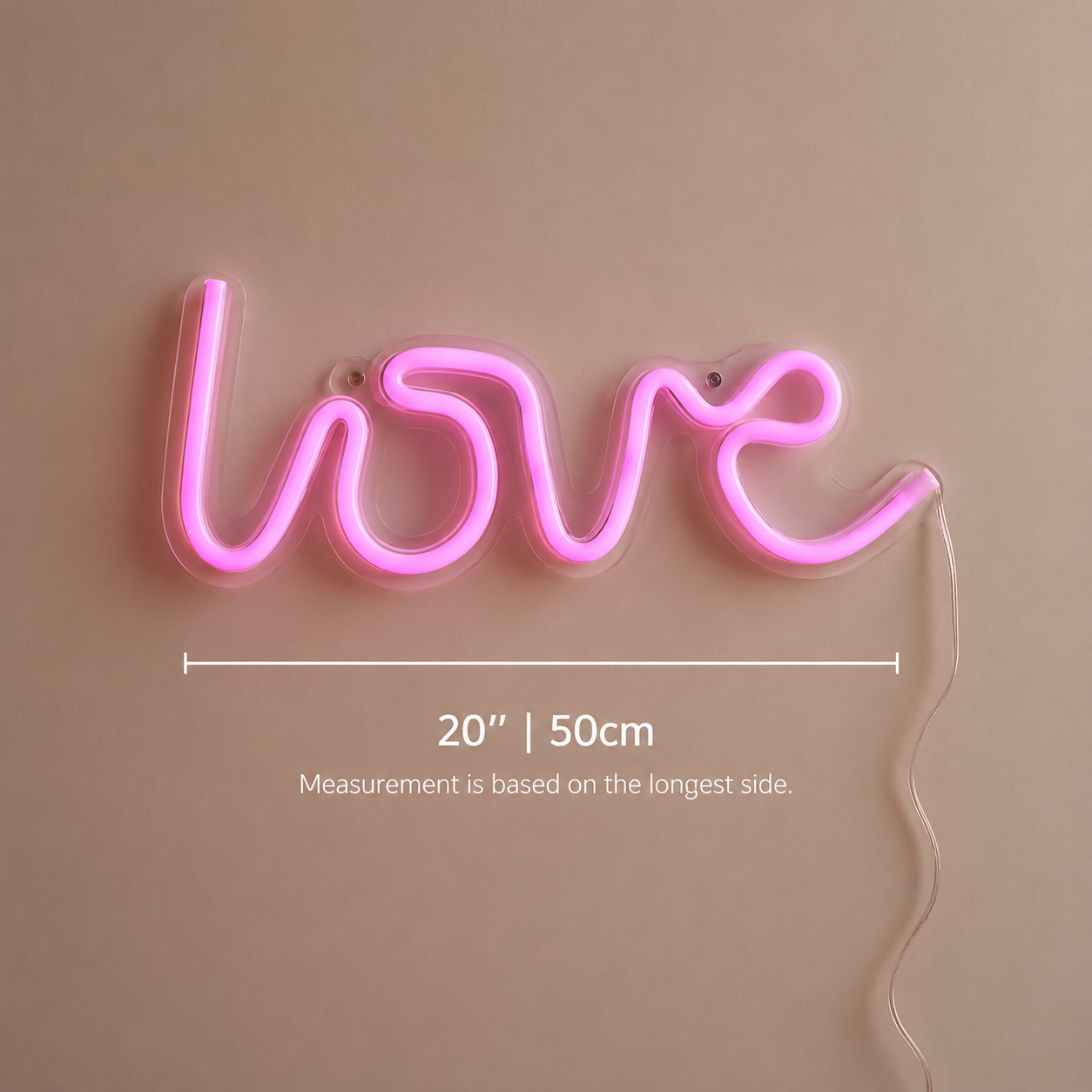 Love Wall Decor LED Neon Sign - 04 Size Image