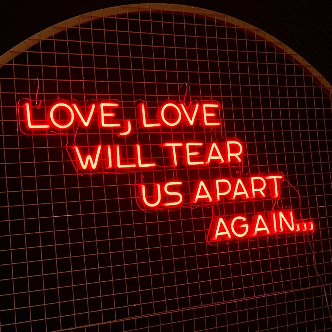 Love Will Tear Us Apart Led Sign Business Neon Sign