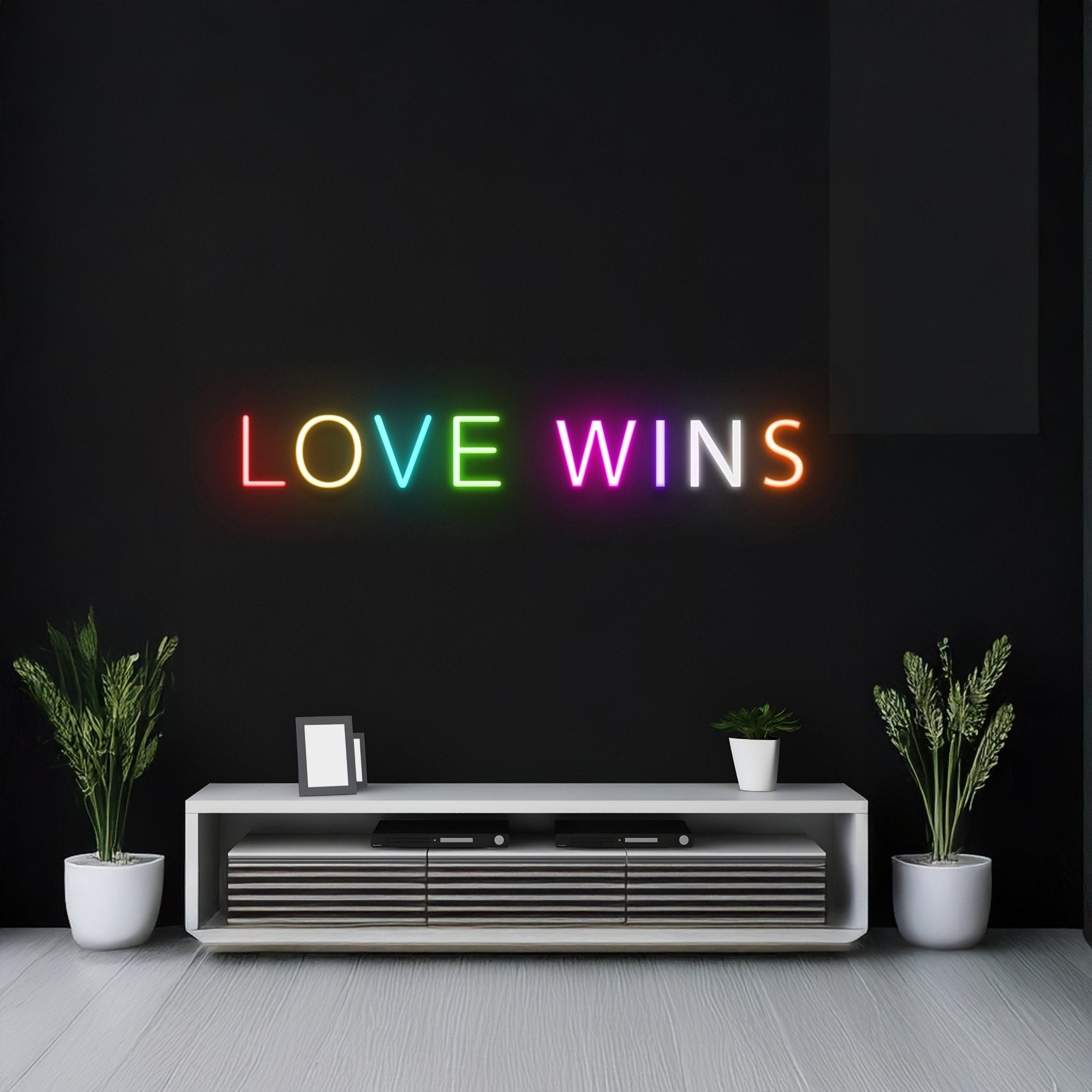 Love Wins Neon Light Lgbt Pride Led Light - Shineneon