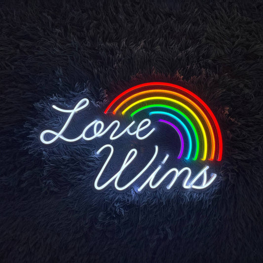 Love Wins Neon Sign