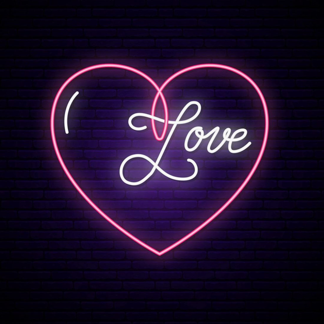 Love With Heart Led Sign Business Neon Sign