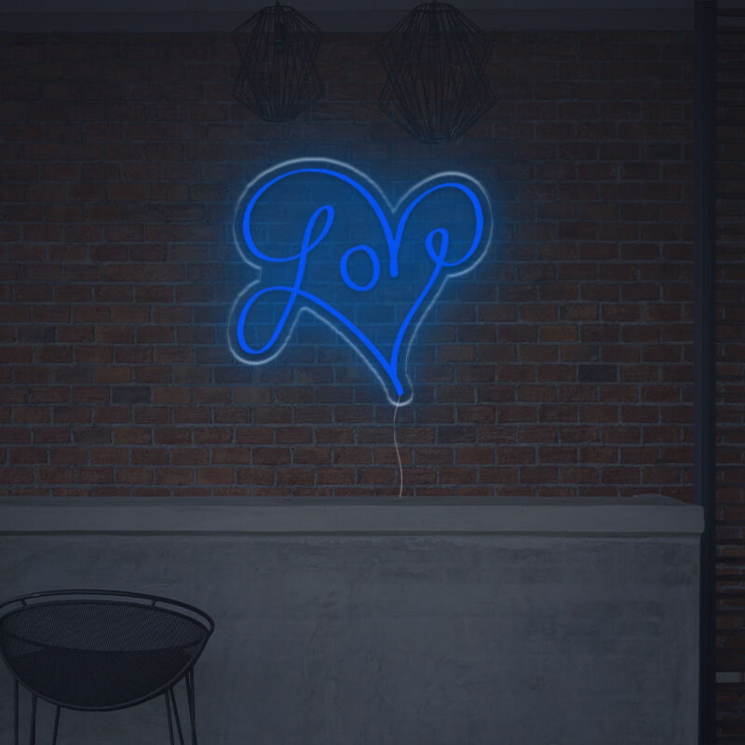 Love With Lovely Heart Led Neon Sign | Shineneon