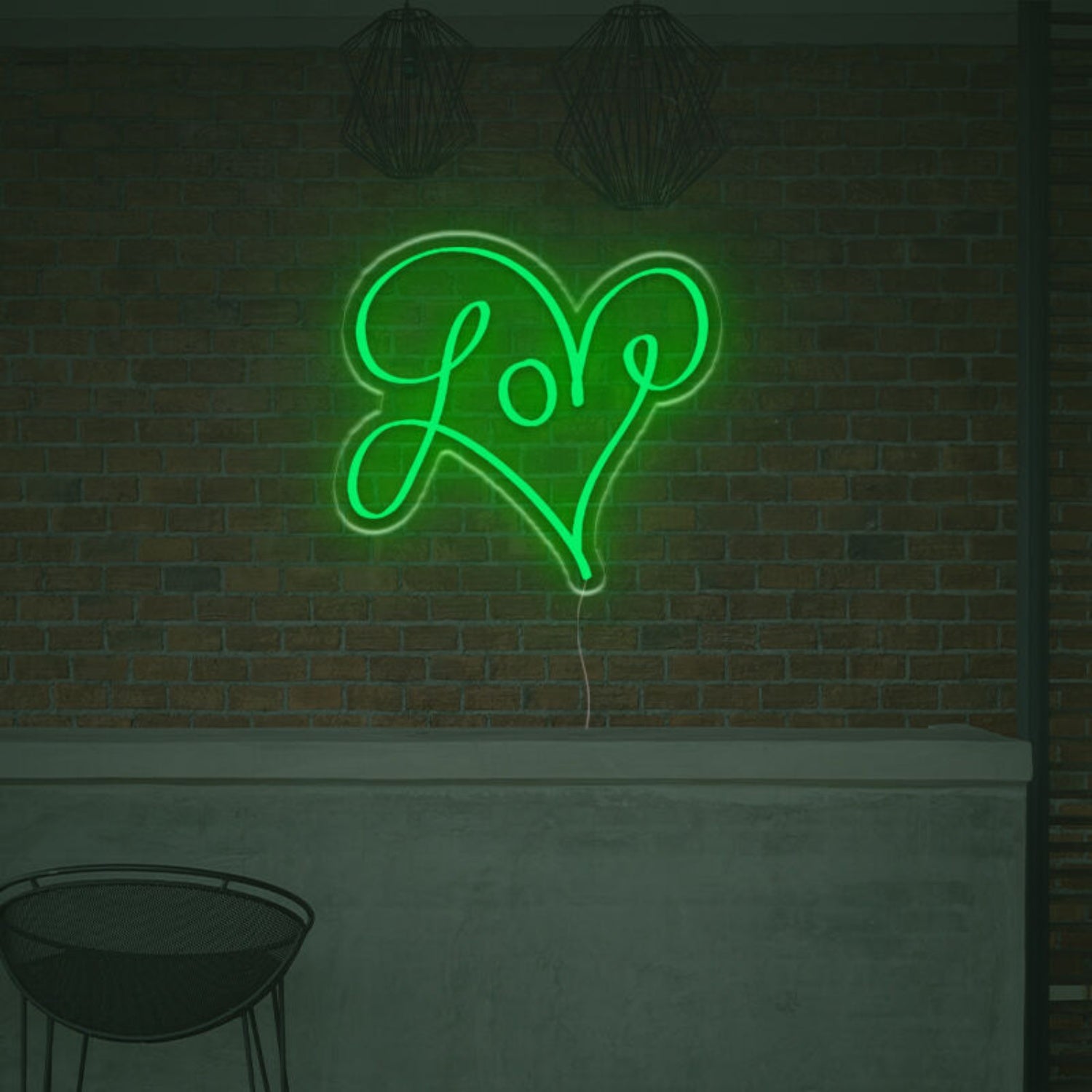Love With Lovely Heart Led Neon Sign | Shineneon