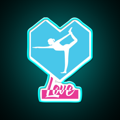 Love Yoga Led Neon Sign For Wellness Space Rgb Color