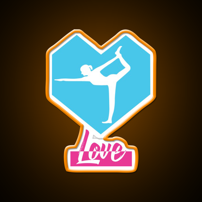 Love Yoga Led Neon Sign For Wellness Space Rgb Color