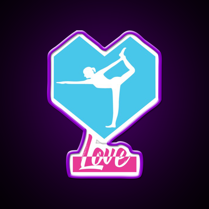 Love Yoga Led Neon Sign For Wellness Space Rgb Color