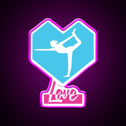 Love Yoga Led Neon Sign For Wellness Space Rgb Color - Shineneon