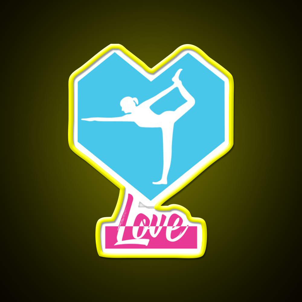 Love Yoga Led Neon Sign For Wellness Space Rgb Color
