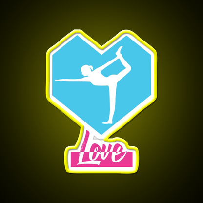 Love Yoga Led Neon Sign For Wellness Space Rgb Color