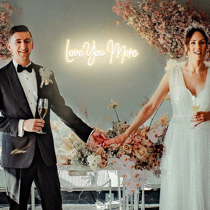 Love You More Led Neon Light Sign | Shineneon