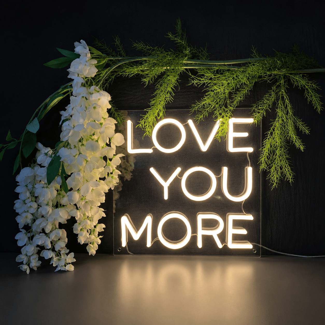Love You More LED Neon Sign Bedroom Wall Art - Shineneon