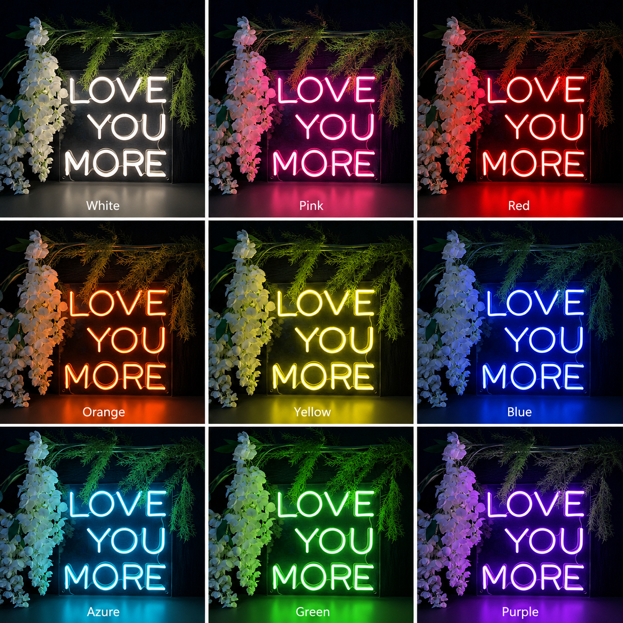 Love You More LED Neon Sign Bedroom Wall Art - Shineneon