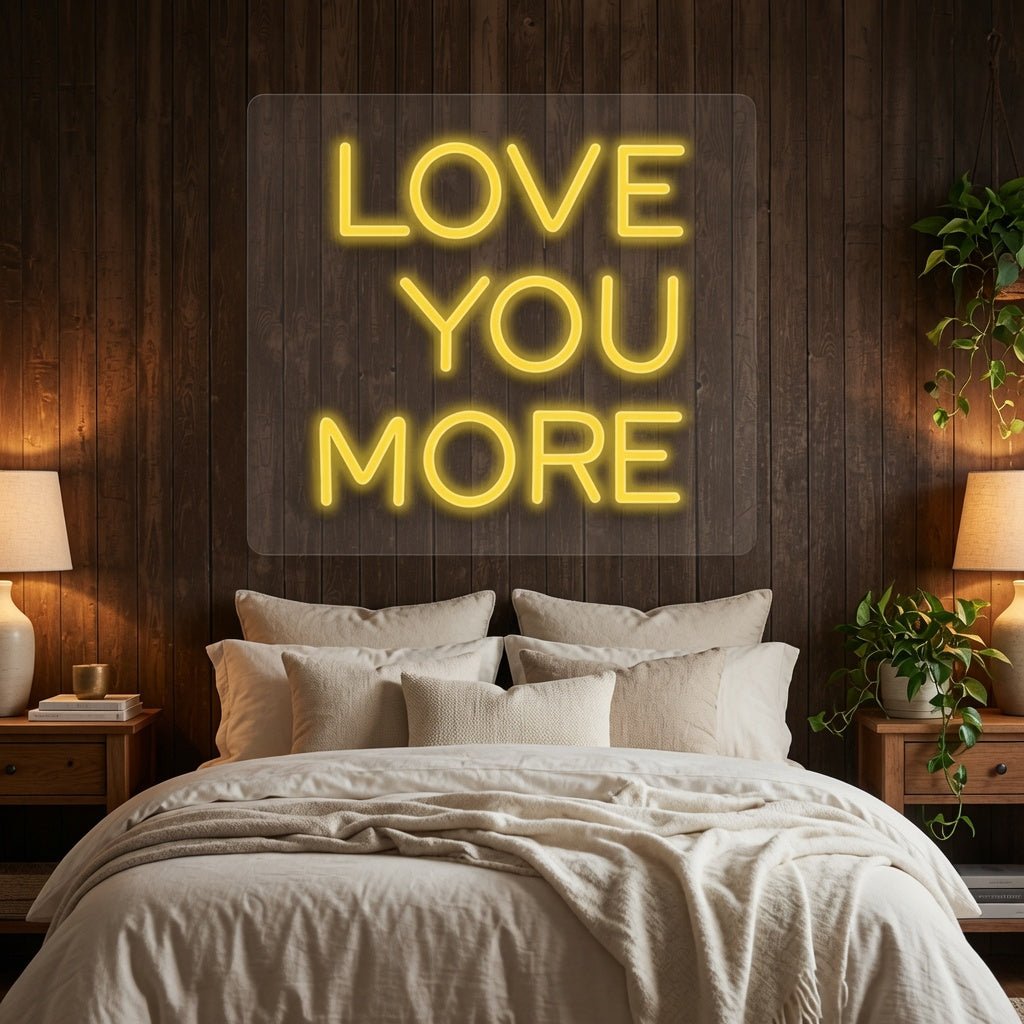 Love You More LED Neon Sign Home Wall Art - Shineneon