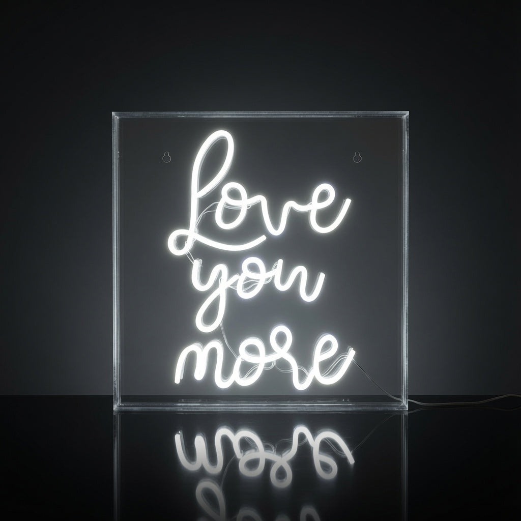Love You More LED Neon Sign Living Room Decor - 01 Original Product Image