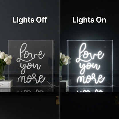 Love You More LED Neon Sign Living Room Decor - Shineneon