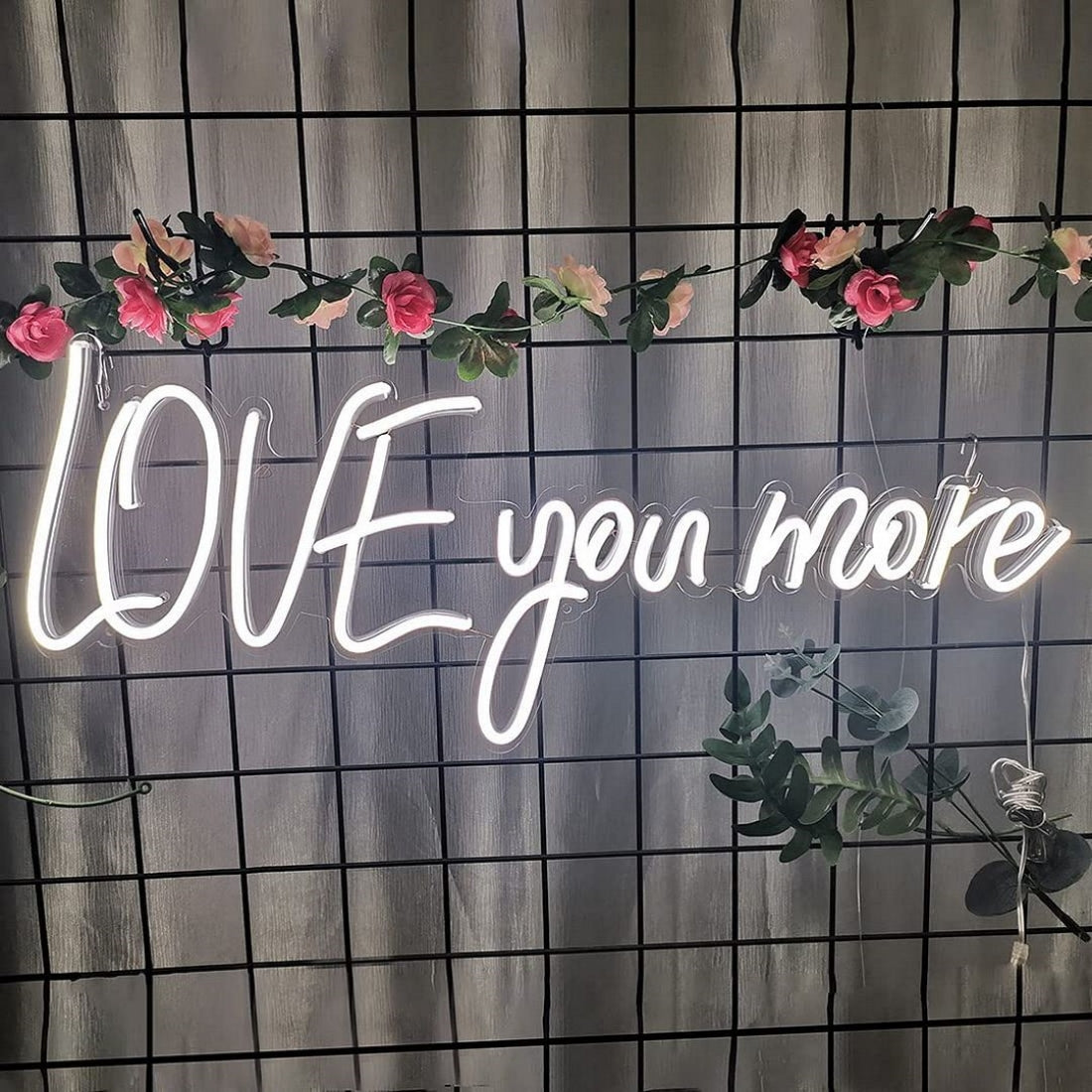 Love You More Led Sign Business Neon Signs Wall Art