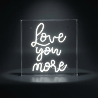 Love You More Text Wall Decor LED Neon Sign - Shineneon