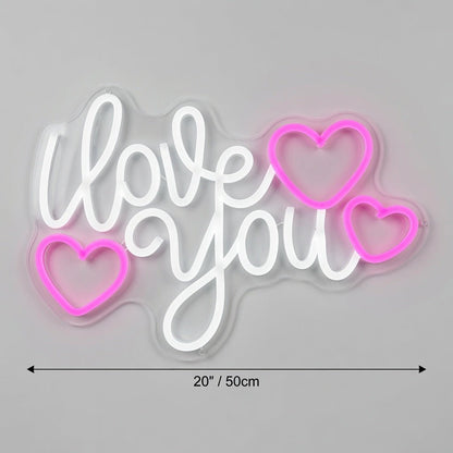 Love You More Typography Bedroom Decor LED Neon Sign - Shineneon