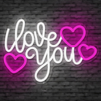 Love You More Typography Bedroom Decor LED Neon Sign - Shineneon
