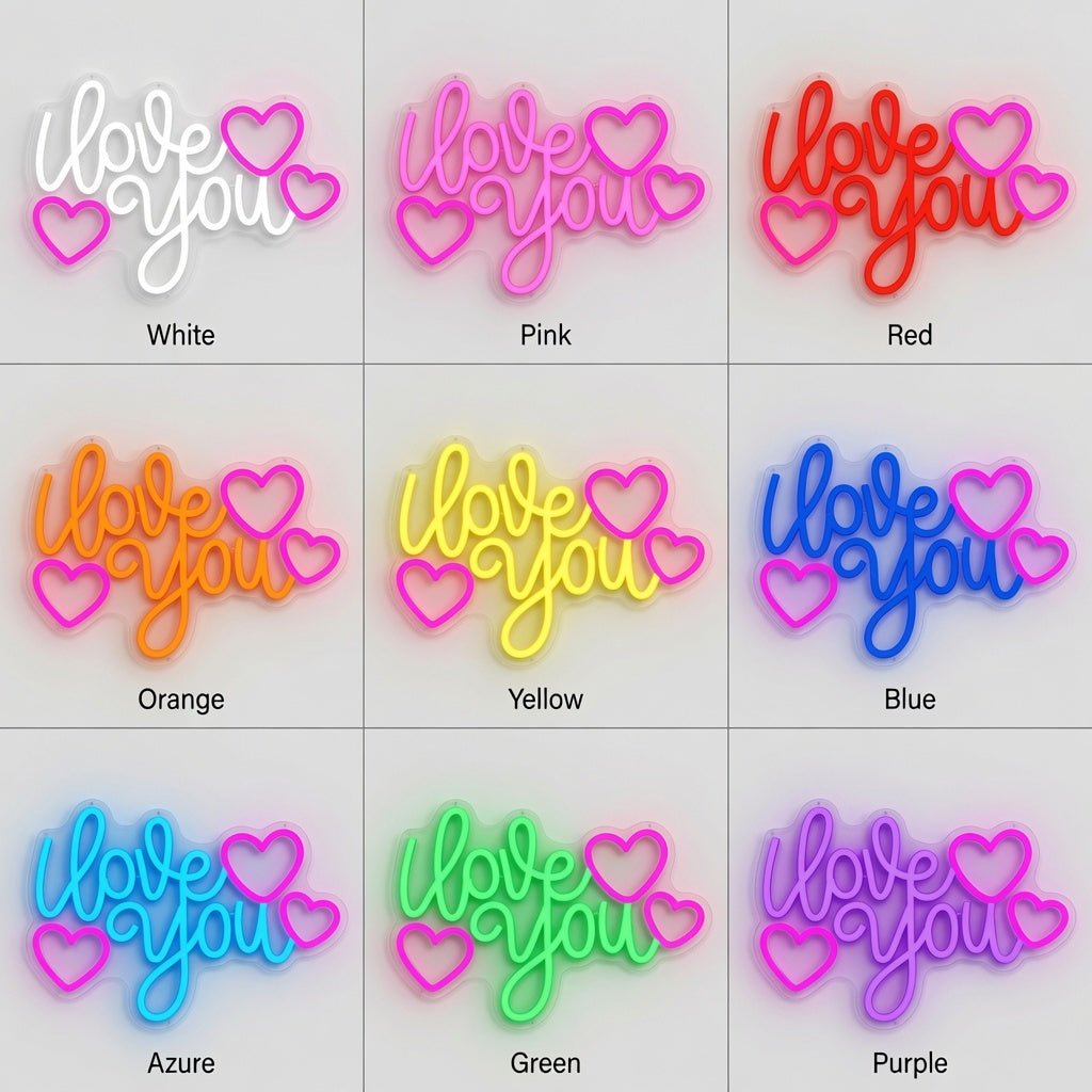 Love You More Typography Bedroom Decor LED Neon Sign - Shineneon