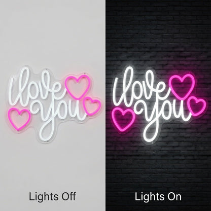 Love You More Typography Bedroom Decor LED Neon Sign - Shineneon
