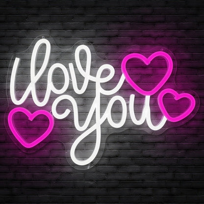 Love You More Typography Bedroom Decor LED Neon Sign - Shineneon