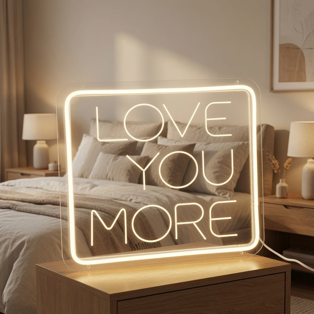 Love You More Wall Art LED Neon Sign - Shineneon