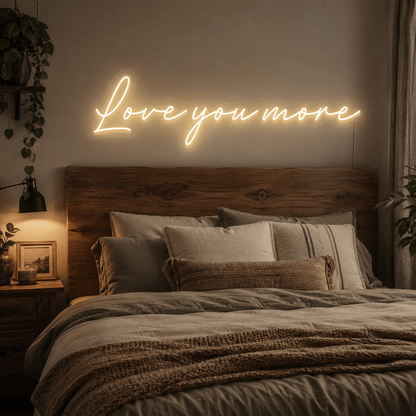 Love You More Wall Decor LED Neon Sign - Shineneon